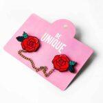 پین زنجیردار Red Flowers