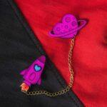 پین زنجیردار Space Love4