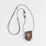 گردنبند چوب سنجد و سنگ لابرادوریت