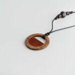 گردنبند چوب گردو و رز وود