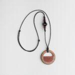 گردنبند چوب گردو و رز وود