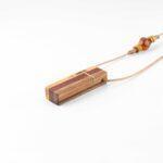 گردنبند 3 چوب(گردو -راش-رز وود) مستطیل