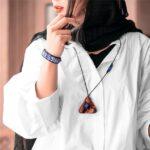 گردنبند دستساز مثلث پنروز (لاجورد مکعبی تراش دست) - Image 2