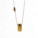 گردنبند تنه ی درخت کیکم و سنگ عقیق تراش الماس(دشت) - Image 2