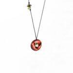 گردنبند رز وود دستساز یوفو با سنگ یشم - Image 2