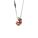 گردنبند ریشه سنجد و مرجان قرمز(وحشی) - Image 2