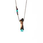 گردنبند ریشه سنجد و فیروزه آفریقایی (ترکیب وحشی) - Image 2