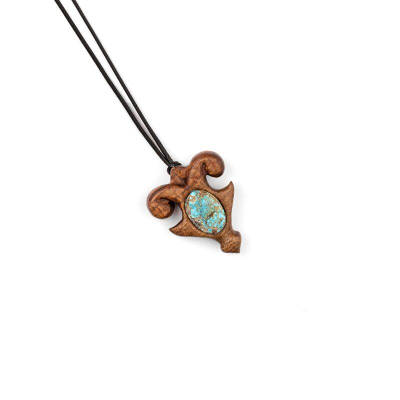 گردنبند فیروزه نیشابور و چوب کهور - Image 2