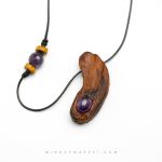 گردنبند چوبی تیله