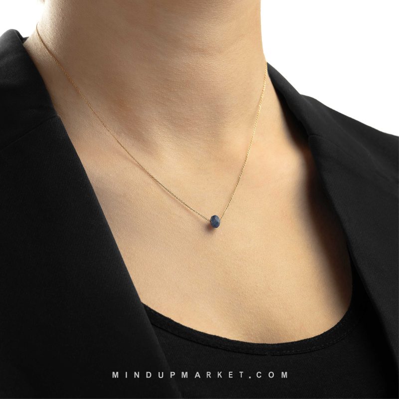 گردنبند طلا (یاقوت کبود) - Image 3