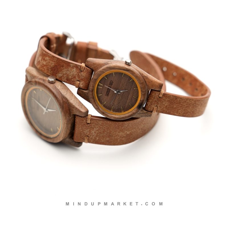 ساعت چوبی ست زنانه و مردانه S01 - Image 4