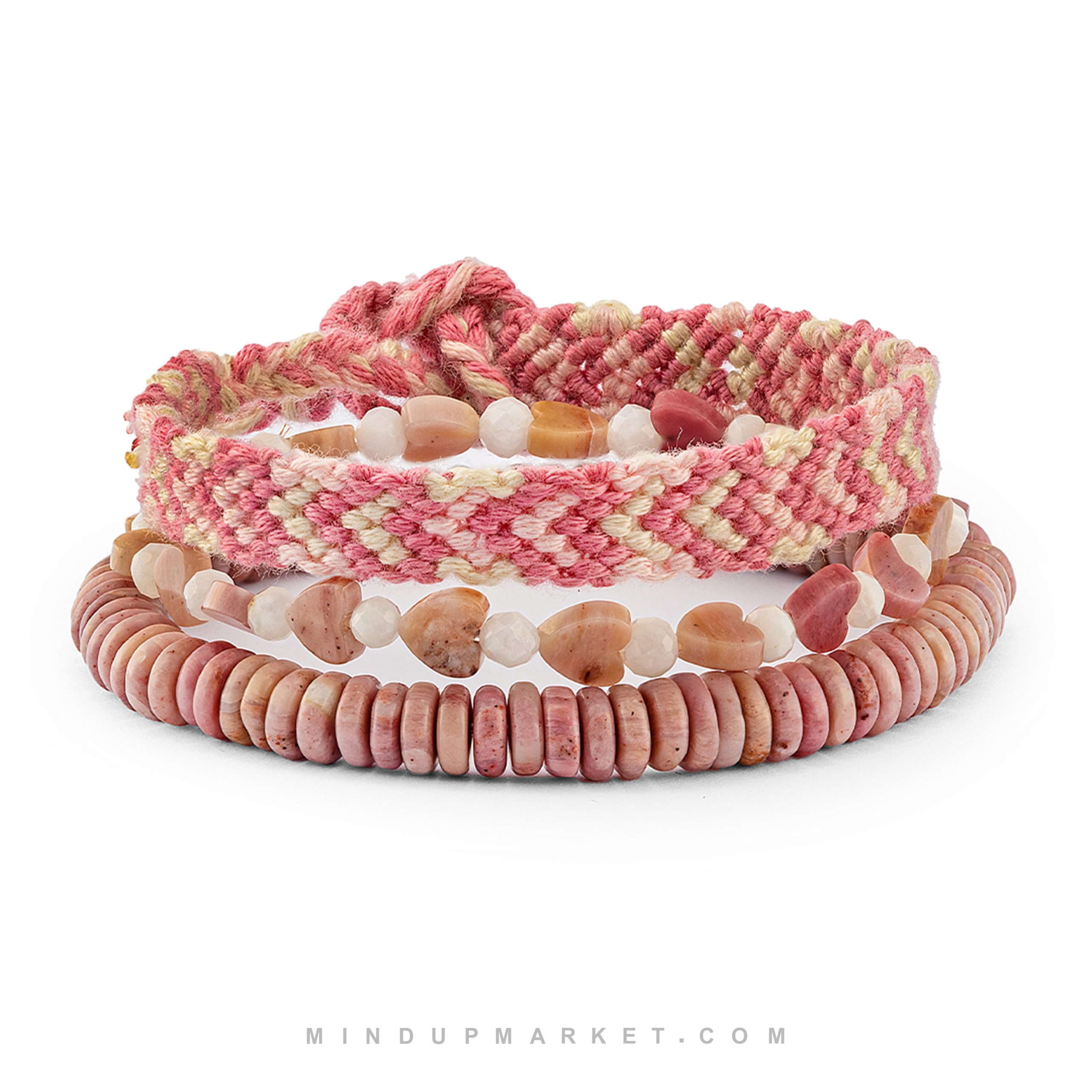 site1 دستبند سه تایی فلامینگو - Image 1