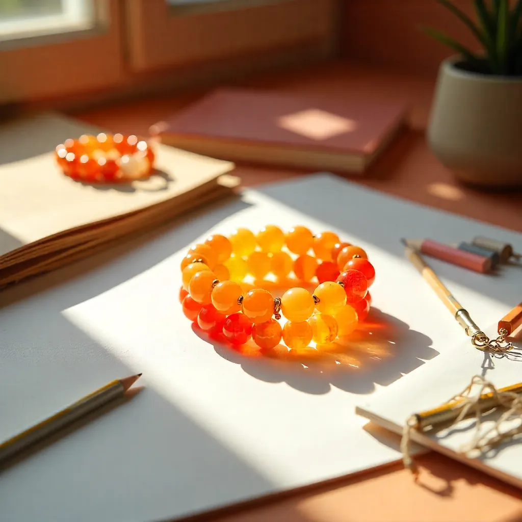 عقیق نارنجی و زرد برای انرژی و خلاقیت