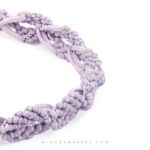 دستبند آلفابافی برگ بنفش - Image 2