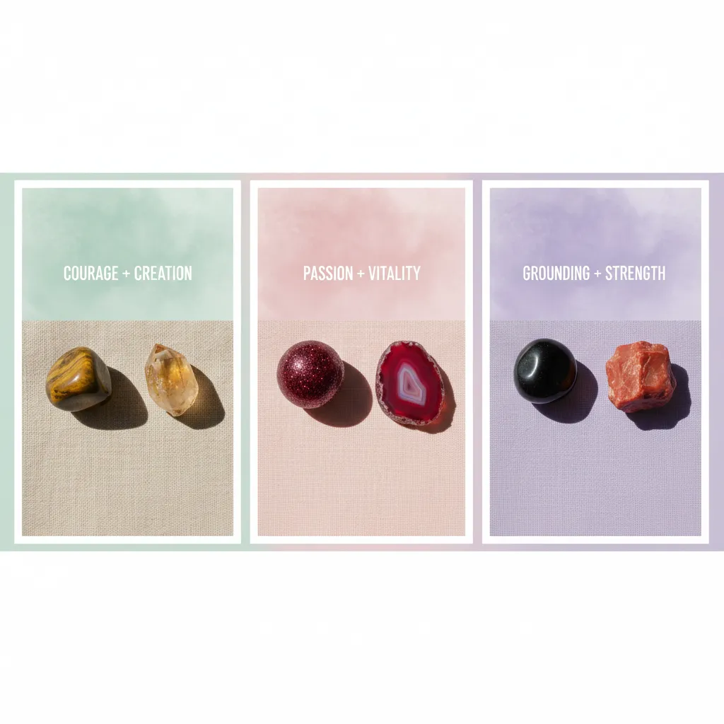 راهنمای کامل سنگ افزایش اعتماد به نفس؛ از معرفی سنگ ها تا ۵ روش کاربردی استفاده 6 ترکیب سنگها برای افزایش اثرگذاری انرژی مثبت