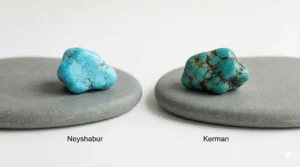 تفاوت فیروزه کرمان و نیشابور در رنگ و بافت و دوام
