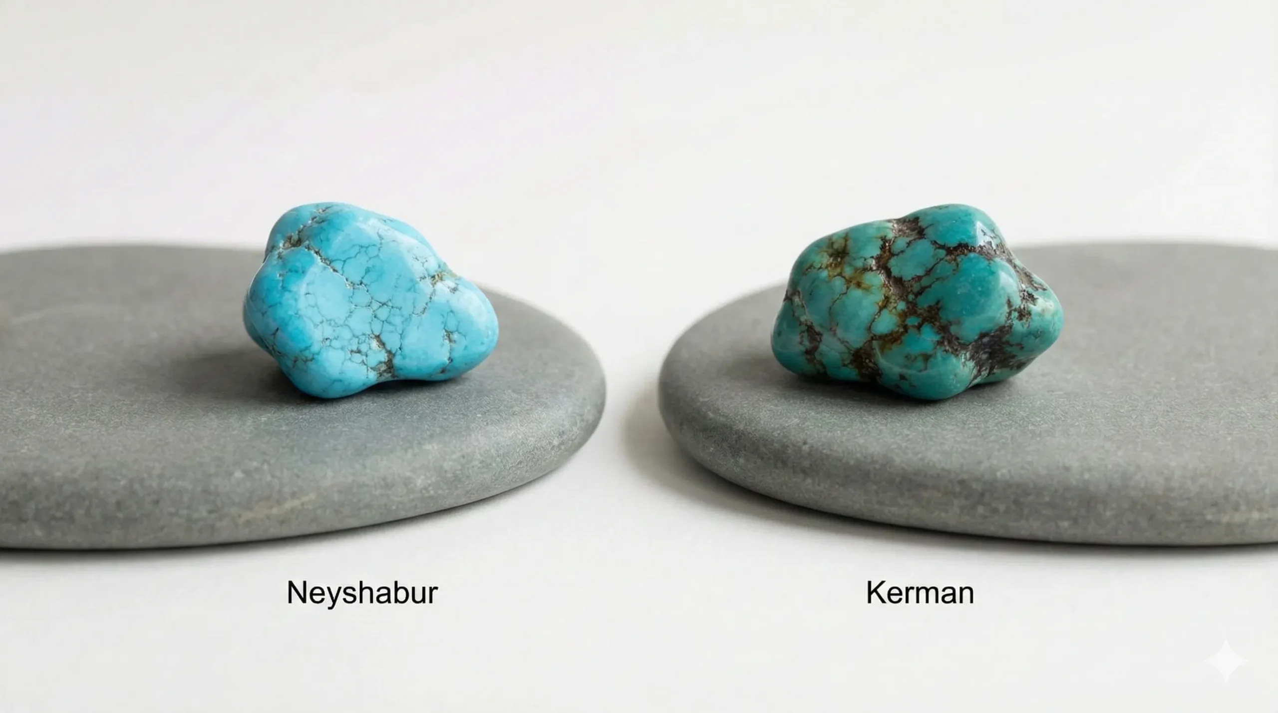 تفاوت فیروزه کرمان و نیشابور در رنگ و بافت و دوام