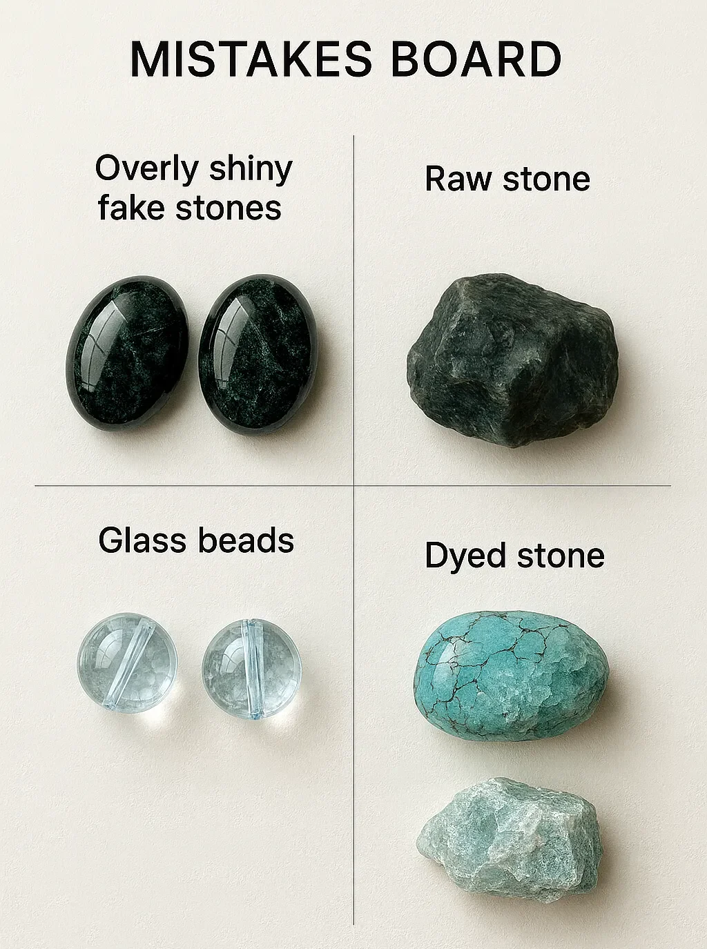 اشتباهات رایج در تشخیص سنگ‌ها