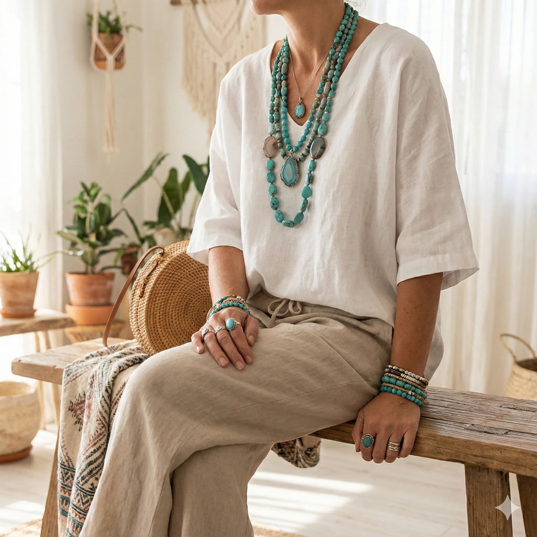 ست کردن اکسسوری سنگی با لباس