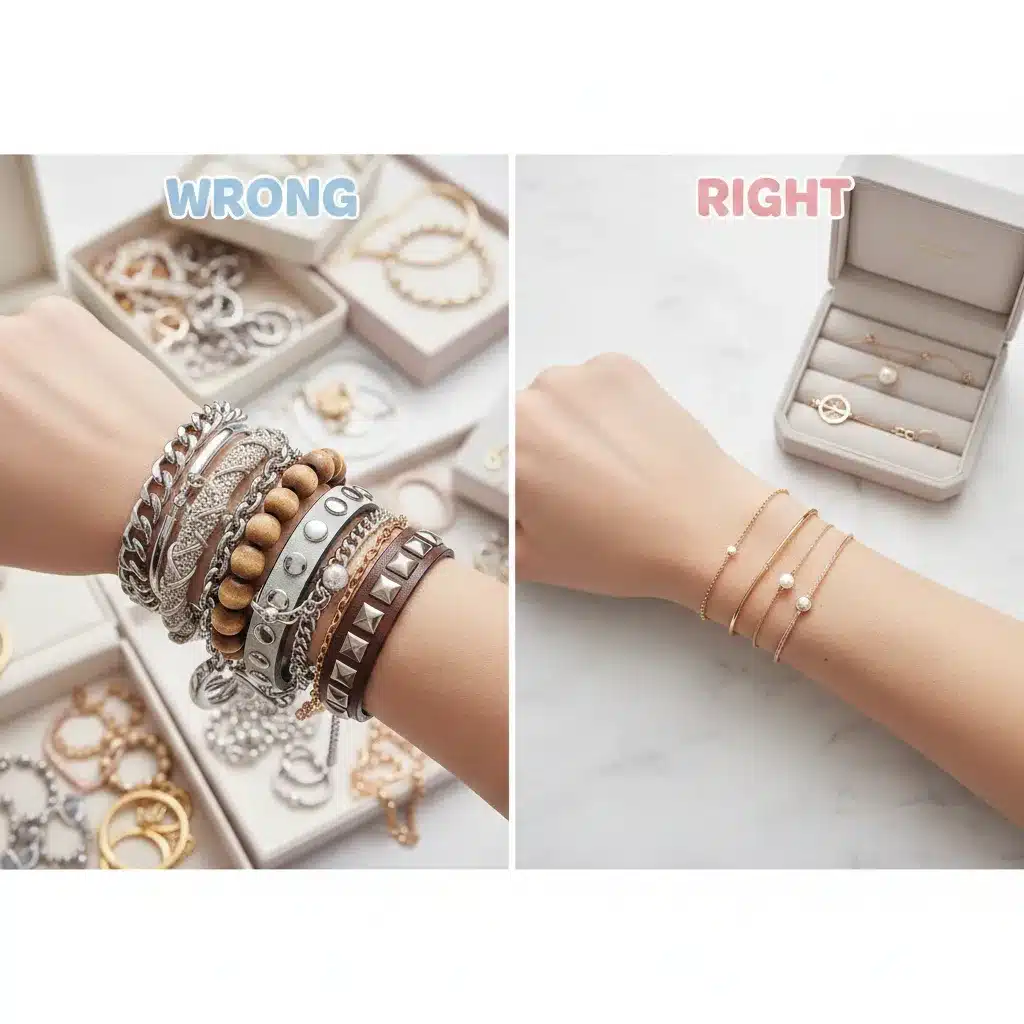 اصول ست کردن دستبند و ساعت | 6 اشتباه رایج که لازم است بدانید! 6 اشتباهات رایج در ست کردن ساعت و دستبند