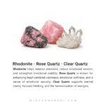 تصاویر سنگ های استفاده شده در دستبند سنگی ردونیت و رز کوارتز