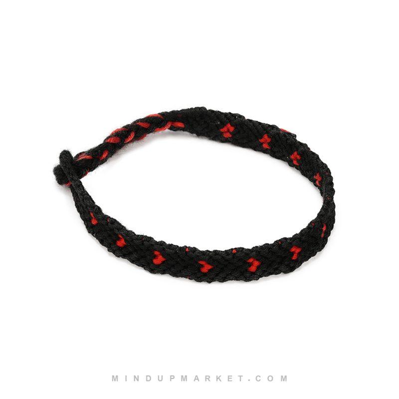 دستبند دوستی love مشکی - Image 5